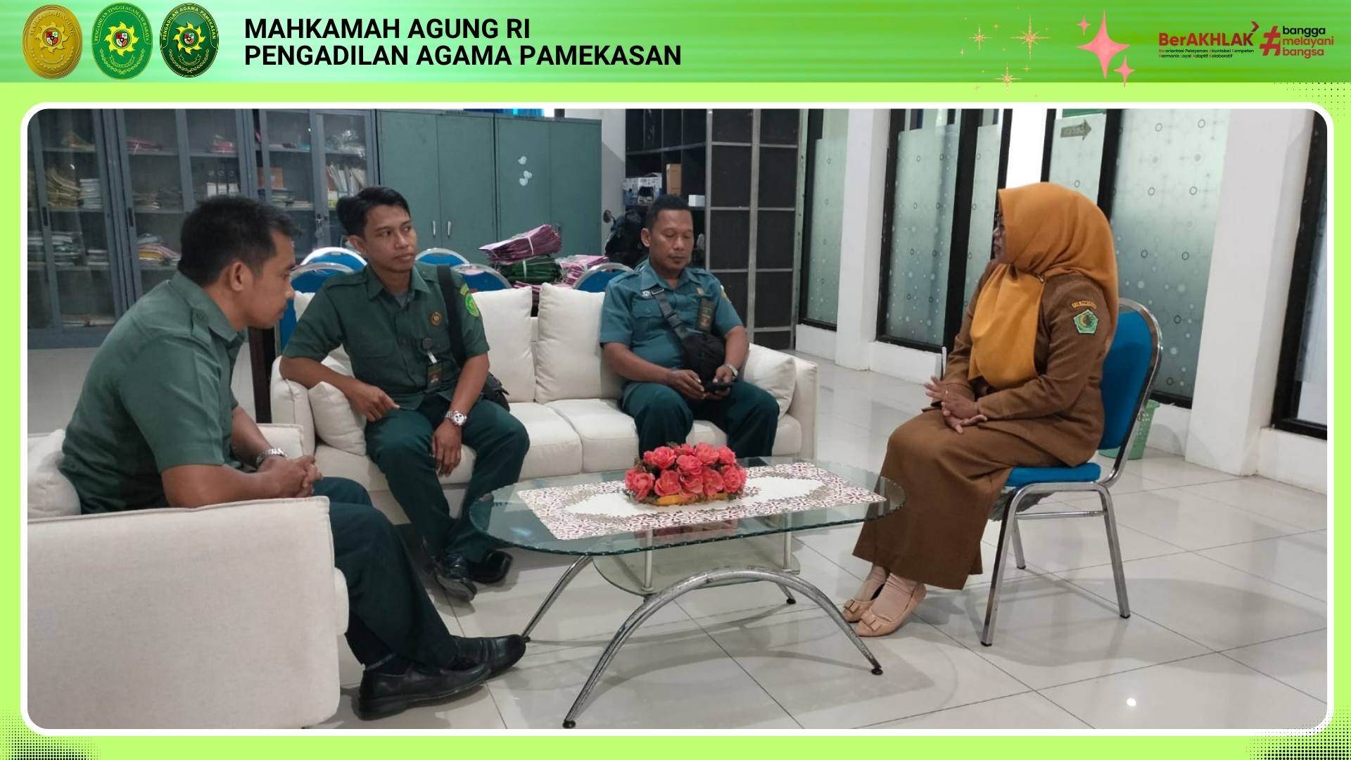 Tingkatkan Tata Kelola Literasi. Aparatur PPPK PA Pamekasan Ikuti Pelatihan Perpustakaan